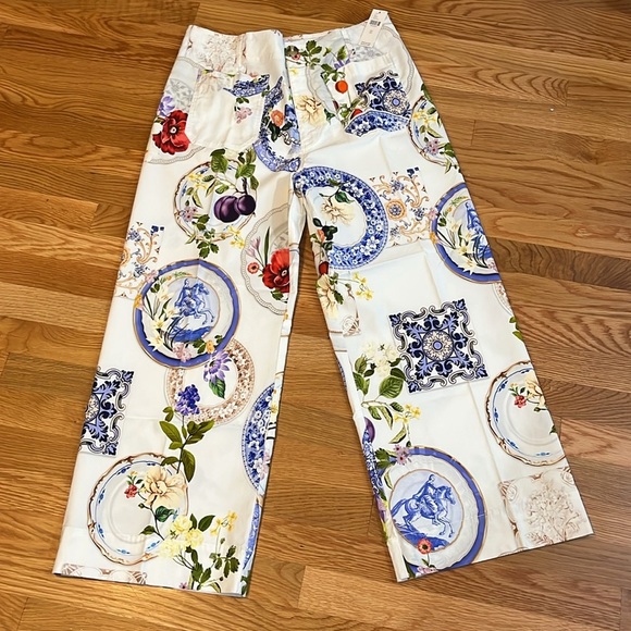 Anthropologie The Colette Cropped Wide-Leg Pants Magic Fabric Edition Sz 31 NWT - Picture 6 of 15